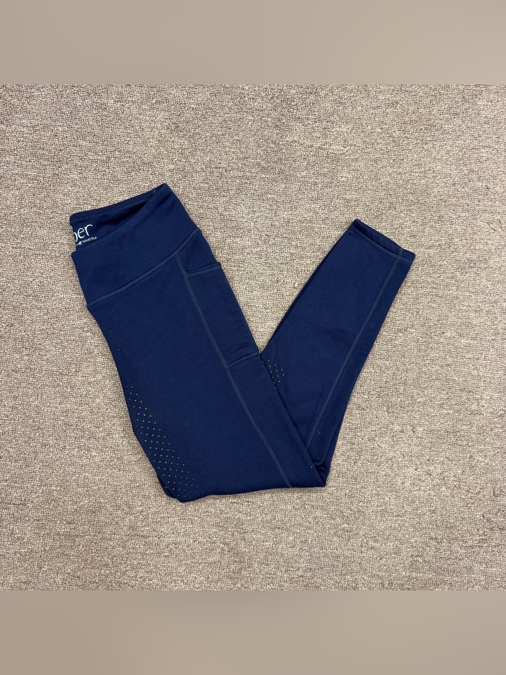 Women’s Medium Blue Smartpak Full Seat Horseback Riding Winter Tights Breeches